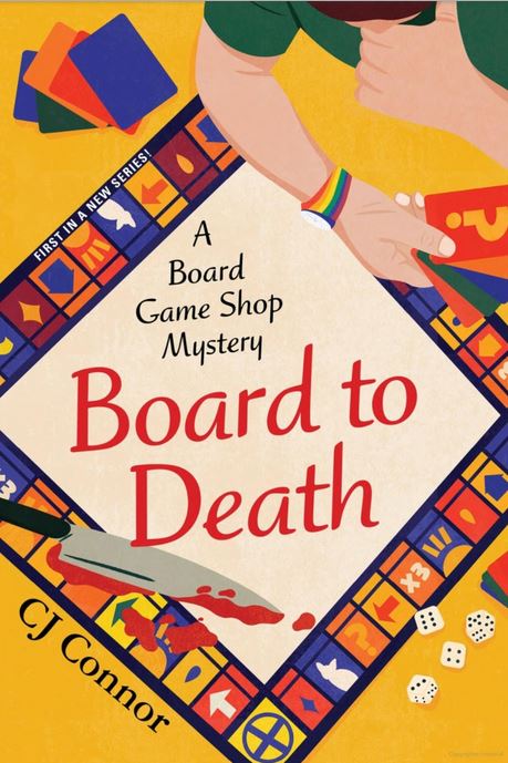 Cover art for book titled, "Board to Death."