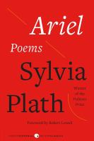 Cover art for book titled "Ariel" by Sylvia Plath. 