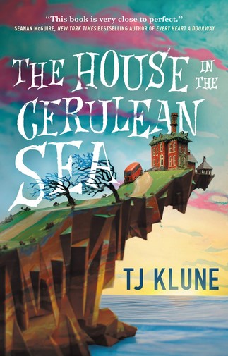 Cover art for the book titled "The House in the Cerulean Sea."