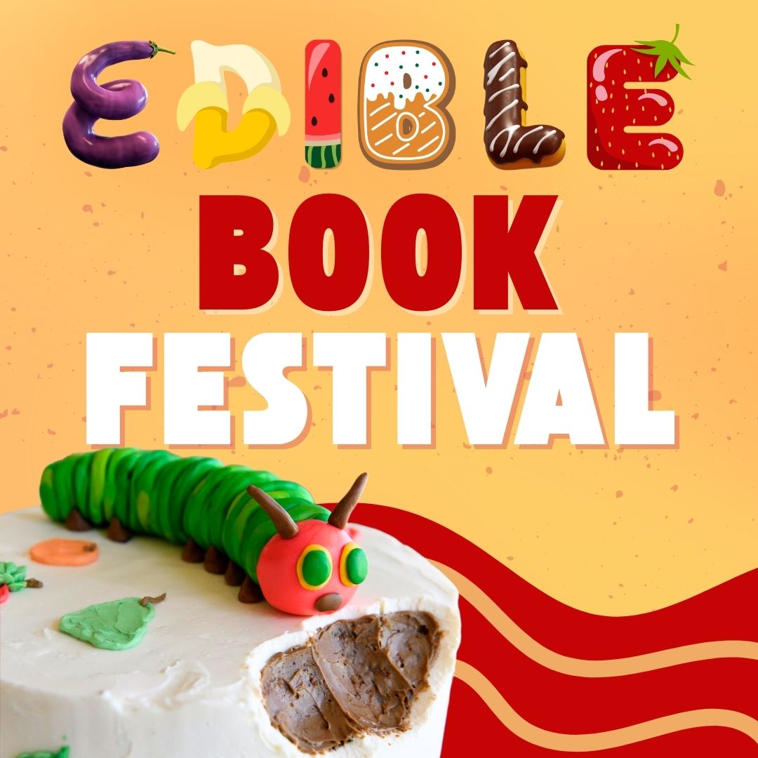 Cover Image for the Edible Book Festival photo gallery, with the word 